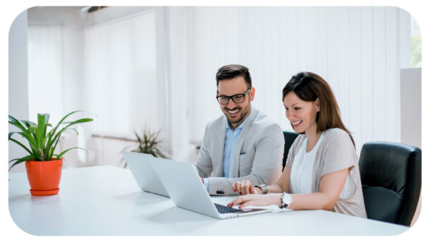 Working people in the office.